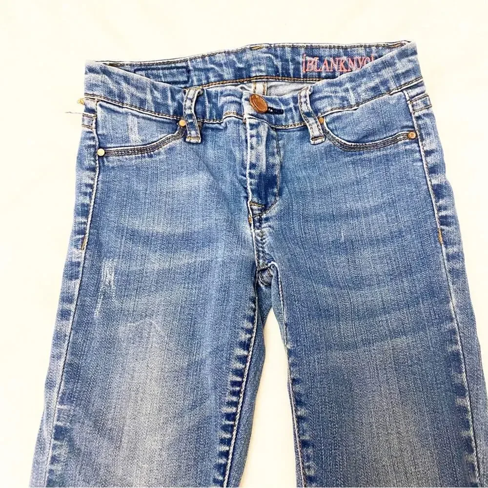 Girl's Blank NYC distressed jeans sz 8 Skinny Fit Distressed Jeans